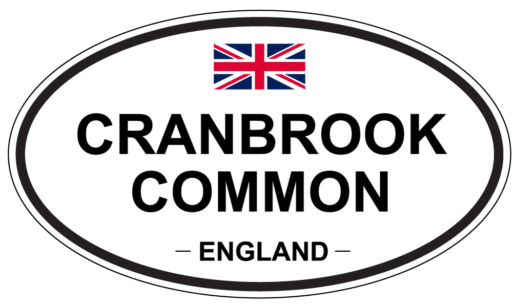 CRANBROOK COMMON, ENGLAND - Oval Sticker