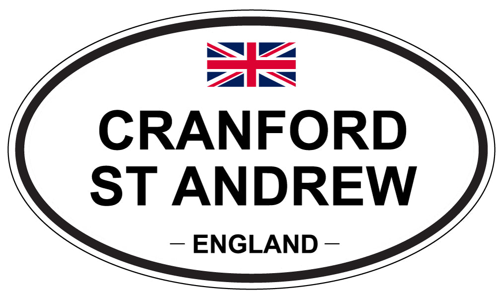 CRANFORD ST ANDREW, ENGLAND - Oval Sticker