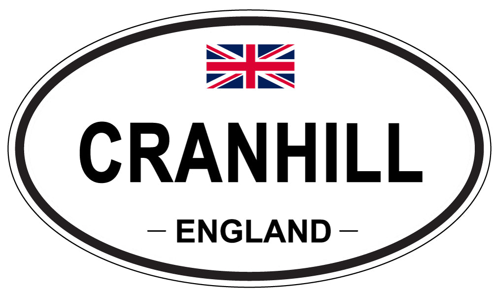 CRANHILL, ENGLAND - Oval Sticker
