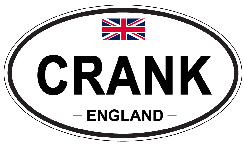 CRANK, ENGLAND - Oval Sticker
