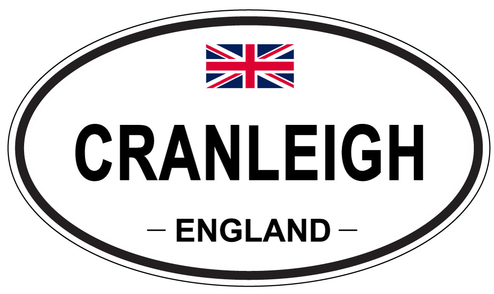 CRANLEIGH, ENGLAND - Oval Sticker