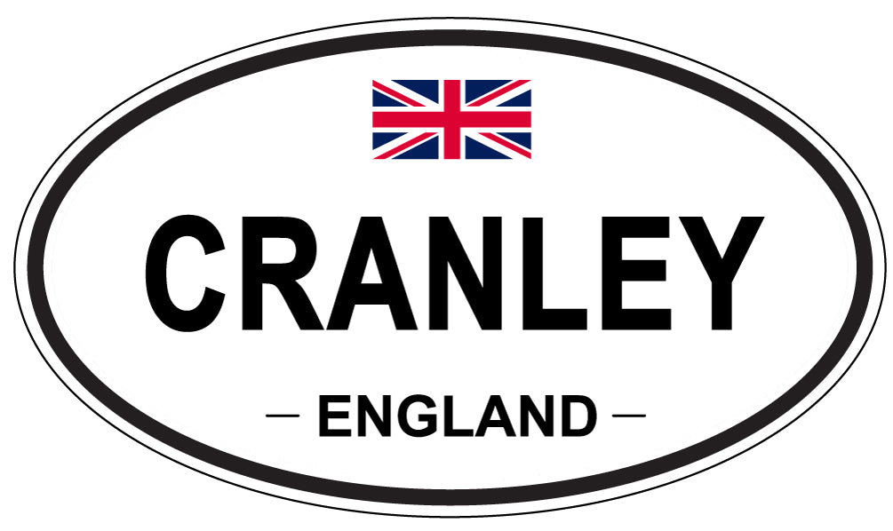 CRANLEY, ENGLAND - Oval Sticker