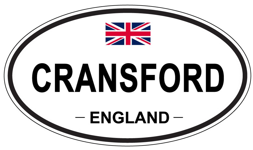 CRANSFORD, ENGLAND - Oval Sticker