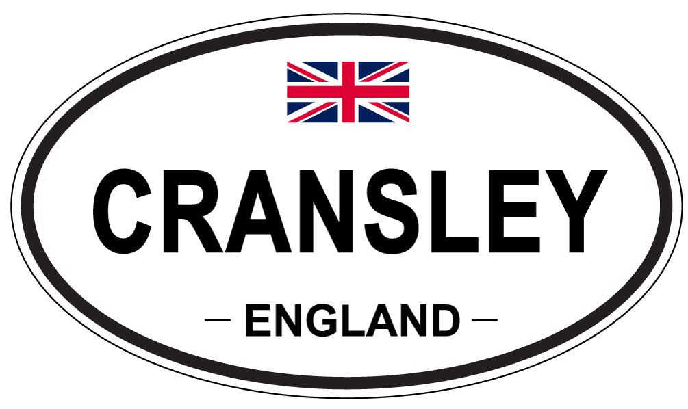 CRANSLEY, ENGLAND - Oval Sticker