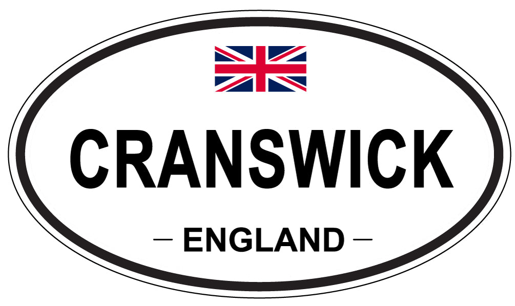CRANSWICK, ENGLAND - Oval Sticker