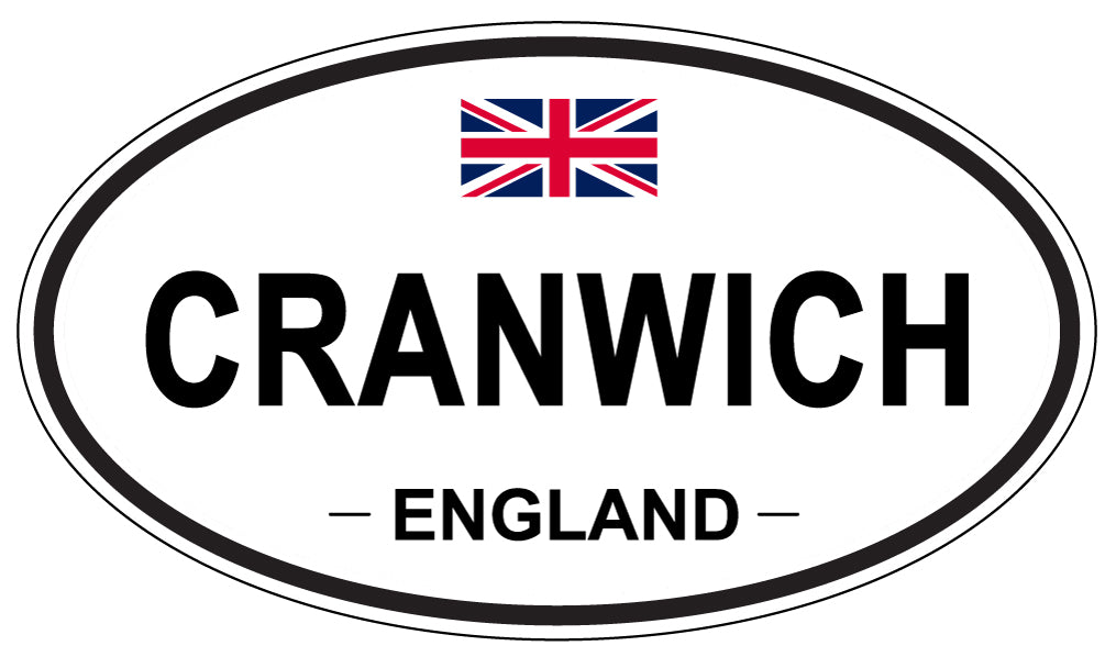 CRANWICH, ENGLAND - Oval Sticker