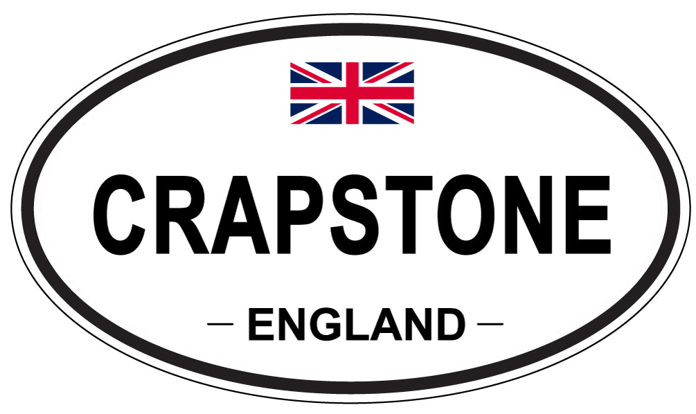CRAPSTONE, ENGLAND - Oval Sticker