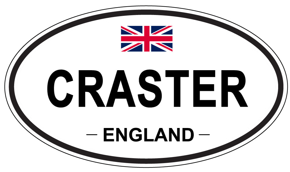 CRASTER, ENGLAND - Oval Sticker