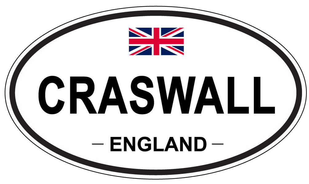 CRASWALL, ENGLAND - Oval Sticker