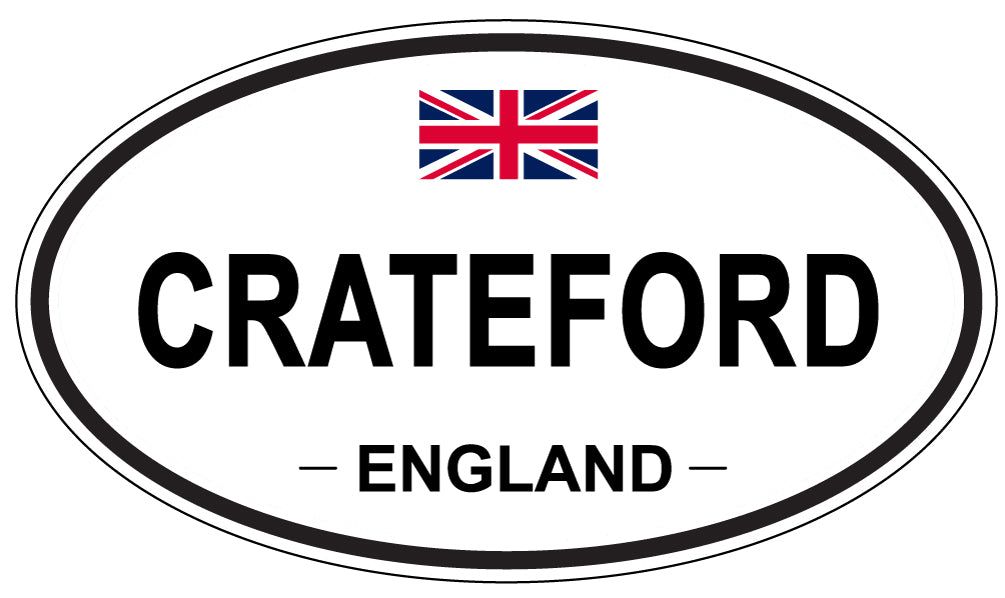 CRATEFORD, ENGLAND - Oval Sticker
