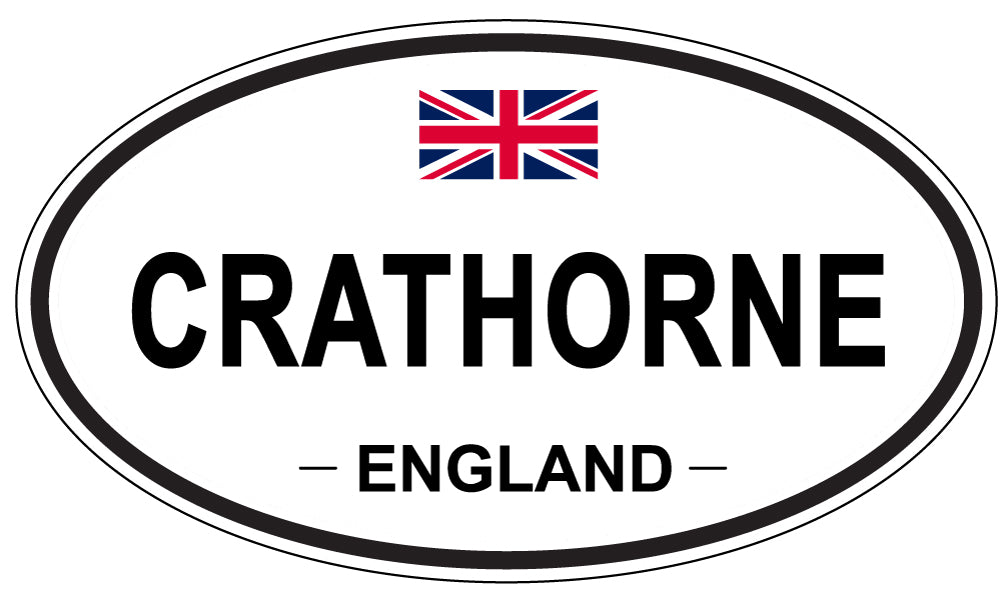CRATHORNE, ENGLAND - Oval Sticker