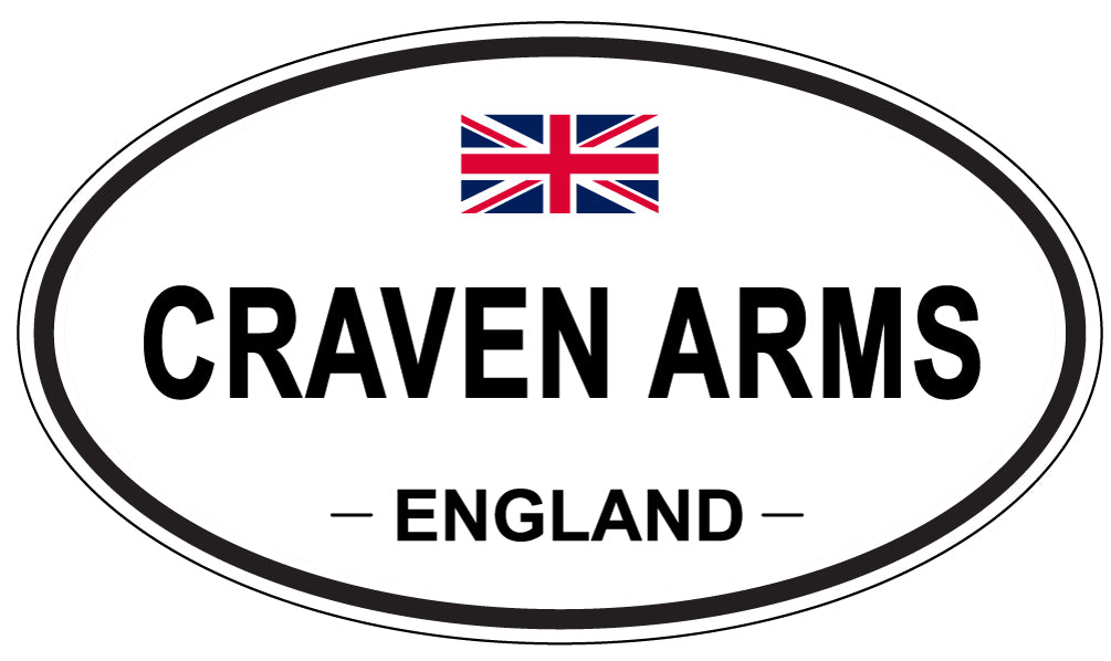 CRAVEN ARMS, ENGLAND - Oval Sticker
