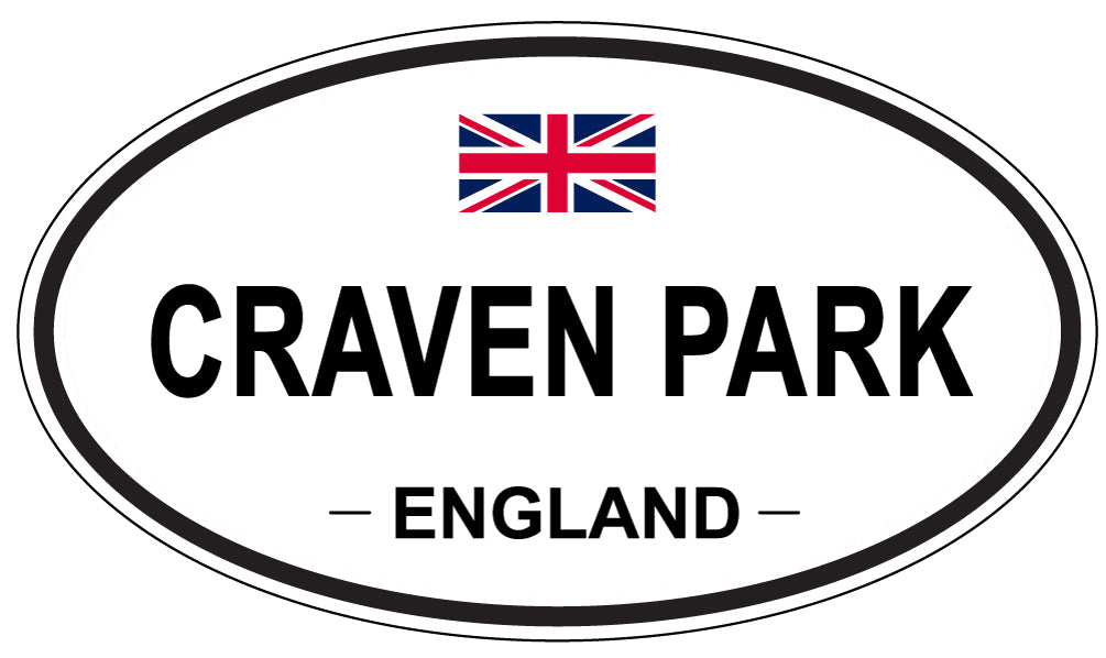 CRAVEN PARK, ENGLAND - Oval Sticker