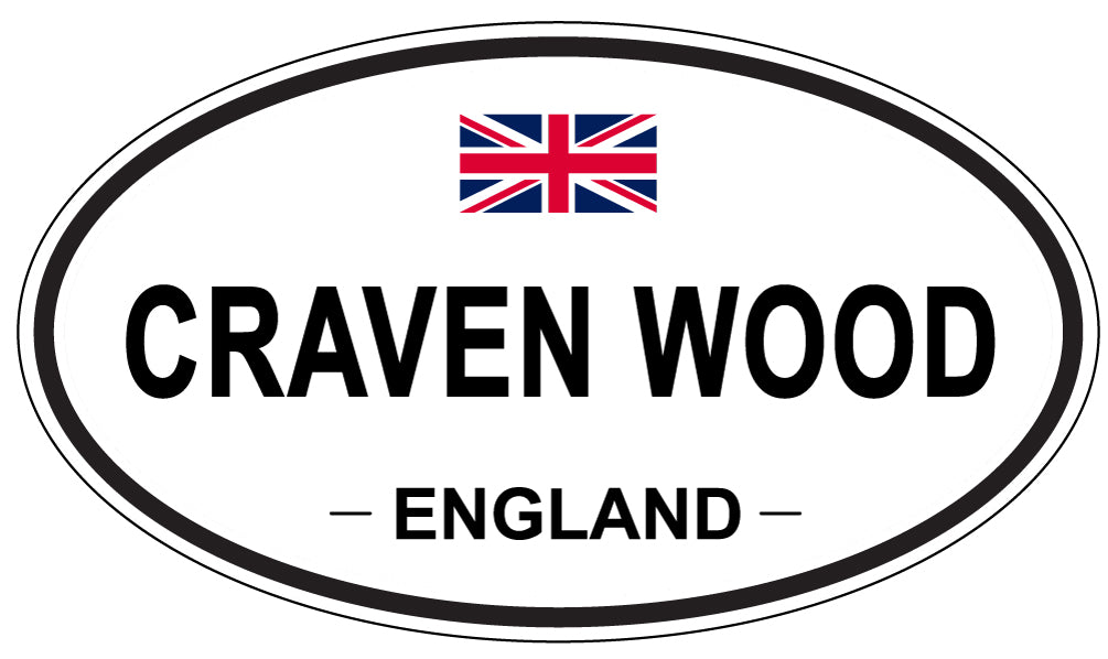 CRAVEN WOOD, ENGLAND - Oval Sticker