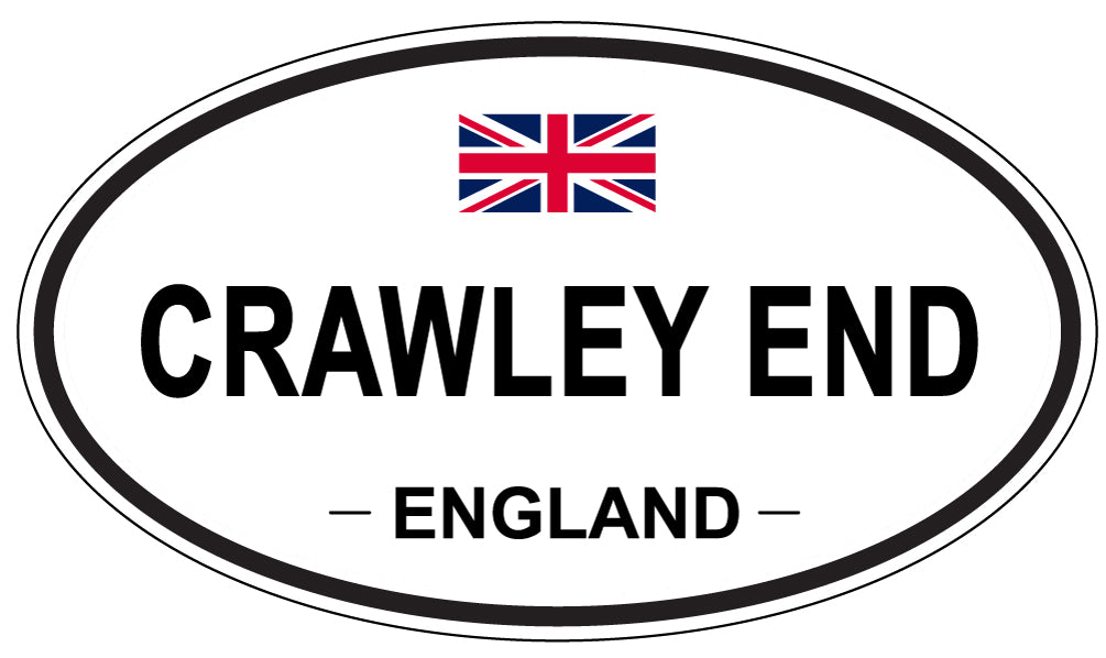 CRAWLEY END, ENGLAND - Oval Sticker