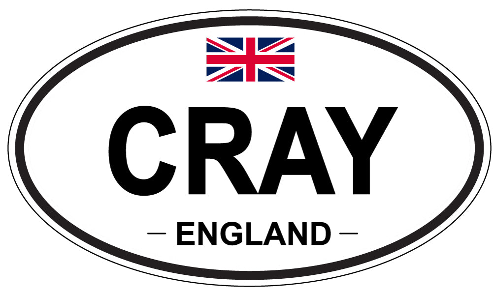 CRAY, ENGLAND - Oval Sticker