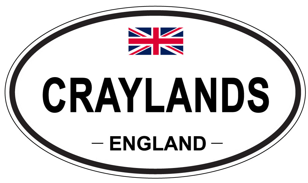 CRAYLANDS, ENGLAND - Oval Sticker