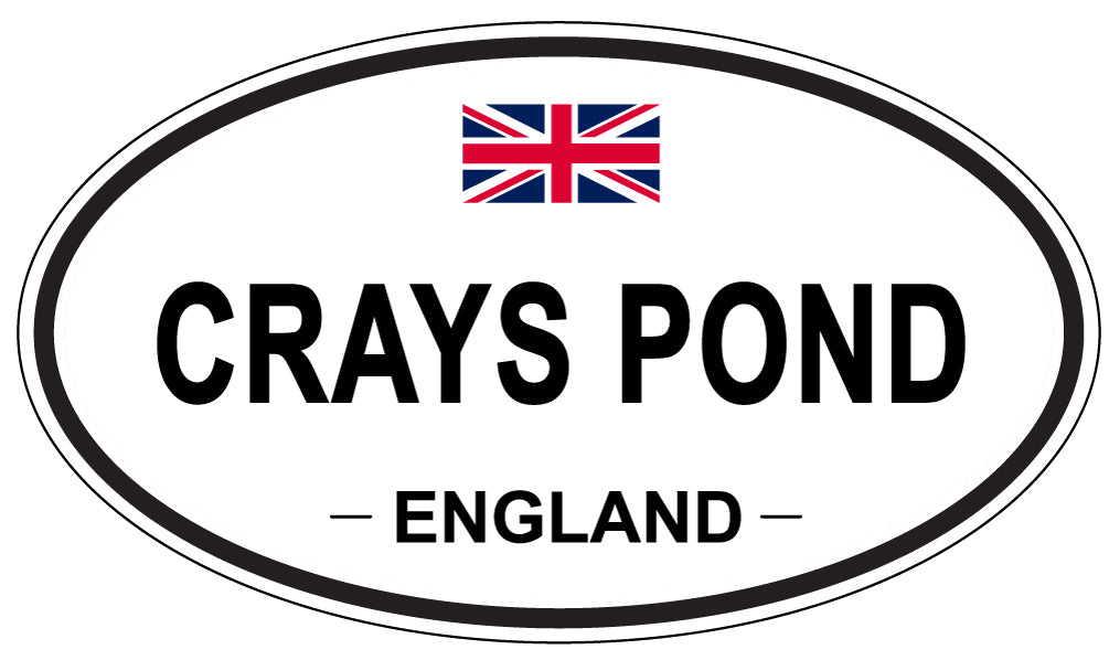 CRAYS POND, ENGLAND - Oval Sticker