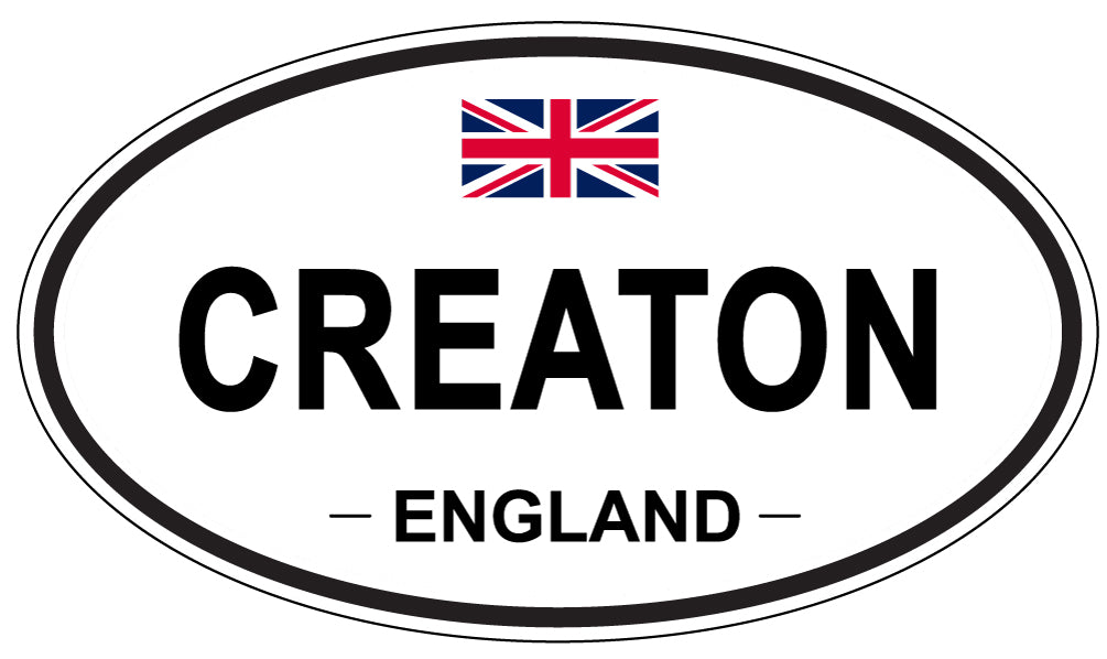 CREATON, ENGLAND - Oval Sticker