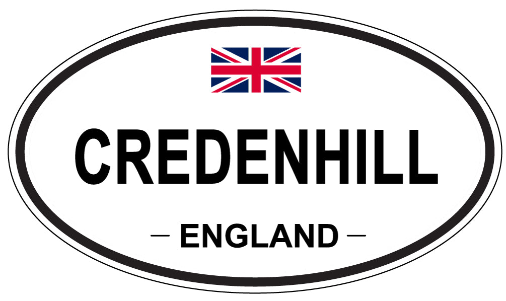 CREDENHILL, ENGLAND - Oval Sticker