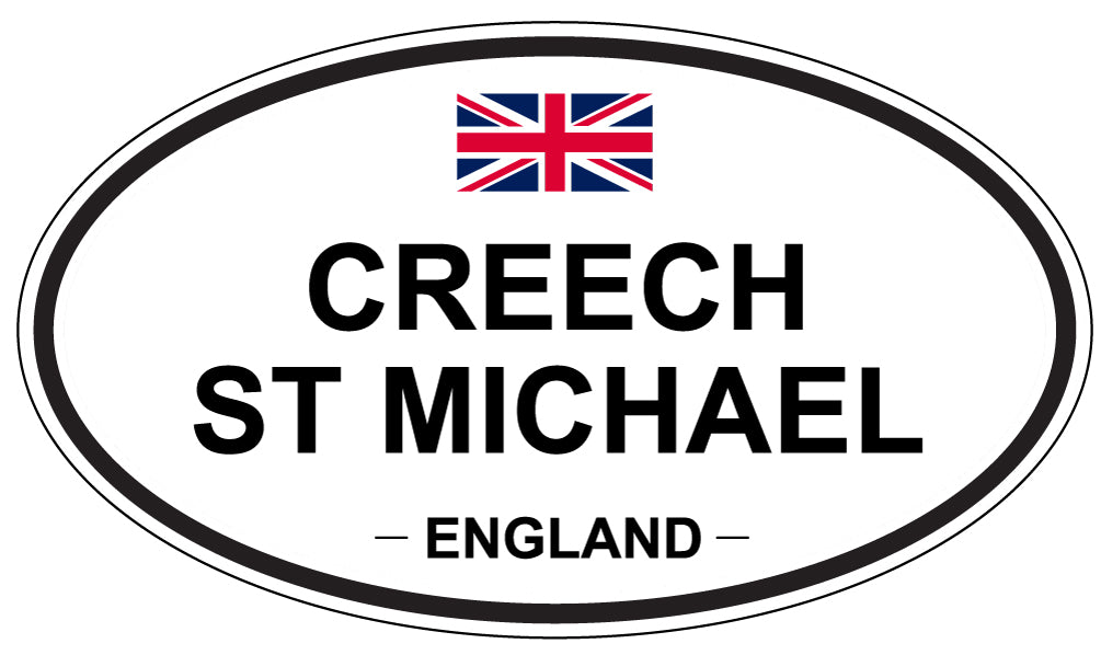 CREECH ST MICHAEL, ENGLAND - Oval Sticker