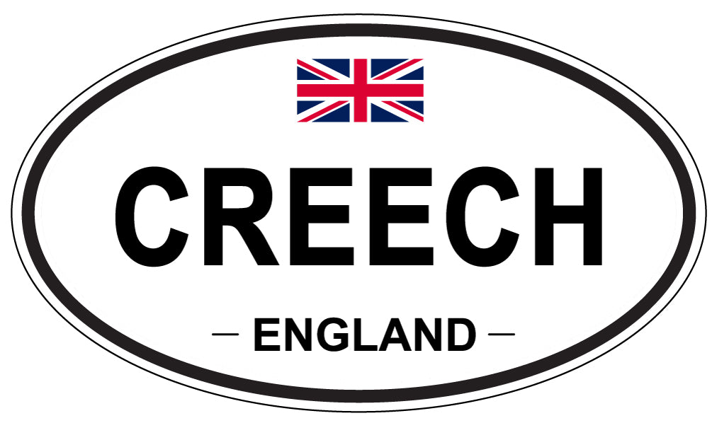 CREECH, ENGLAND - Oval Sticker