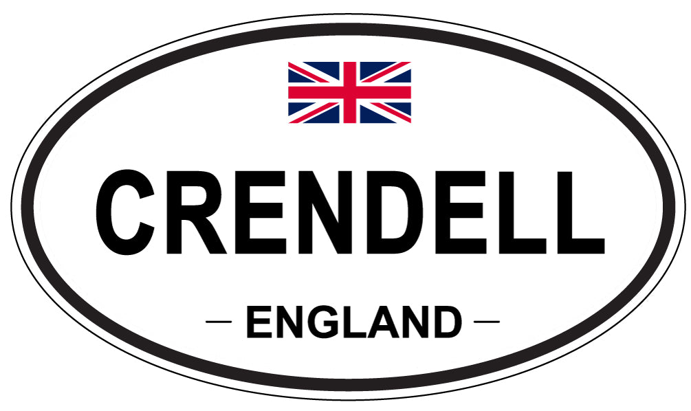 CRENDELL, ENGLAND - Oval Sticker