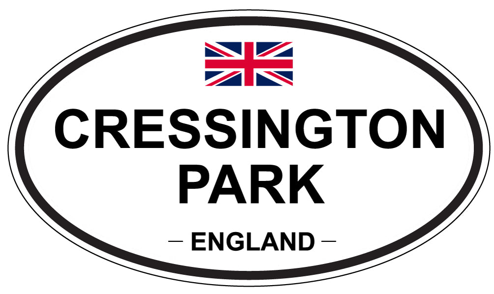 CRESSINGTON PARK, ENGLAND - Oval Sticker