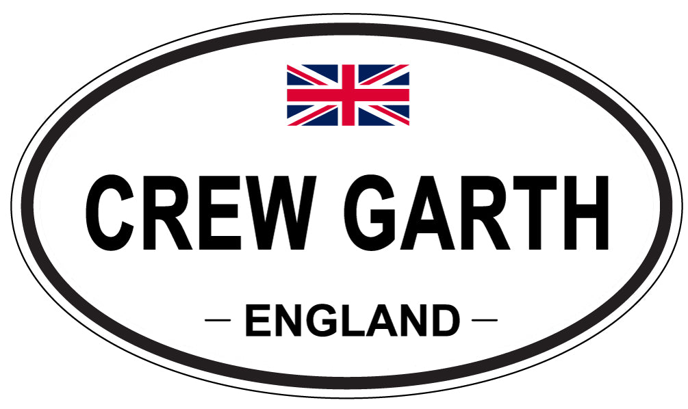CREW GARTH, ENGLAND - Oval Sticker
