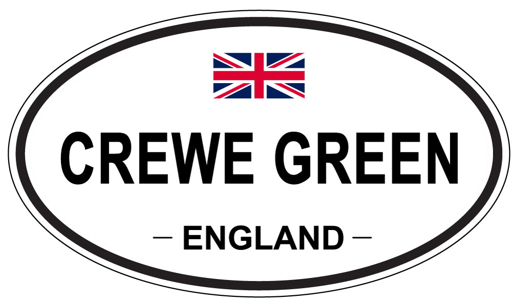 CREWE GREEN, ENGLAND - Oval Sticker