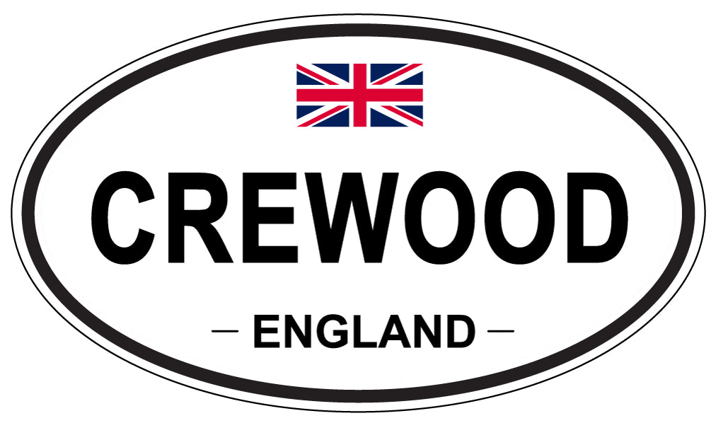CREWOOD, ENGLAND - Oval Sticker