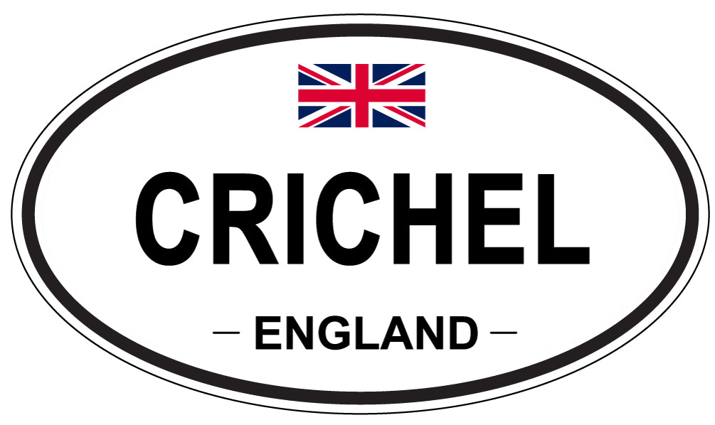 CRICHEL, ENGLAND - Oval Sticker