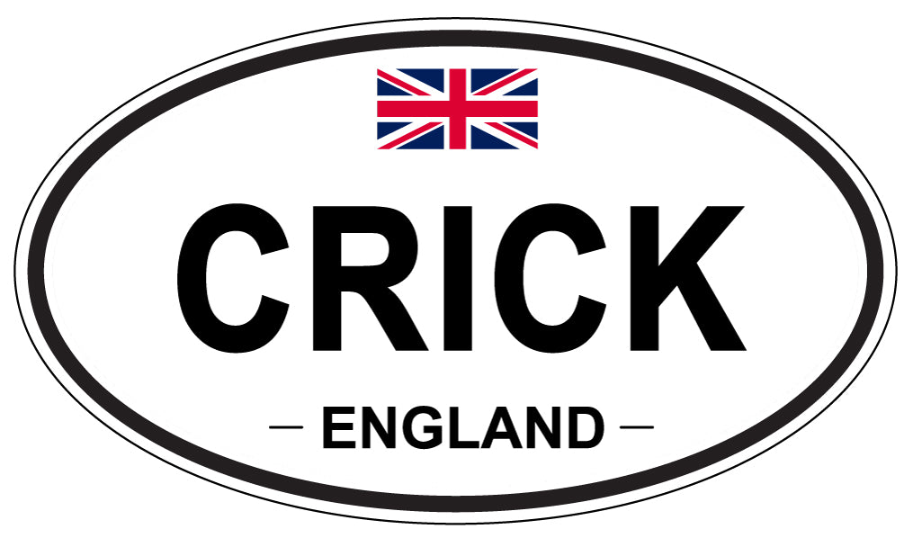 CRICK, ENGLAND - Oval Sticker
