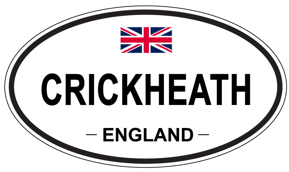 CRICKHEATH, ENGLAND - Oval Sticker
