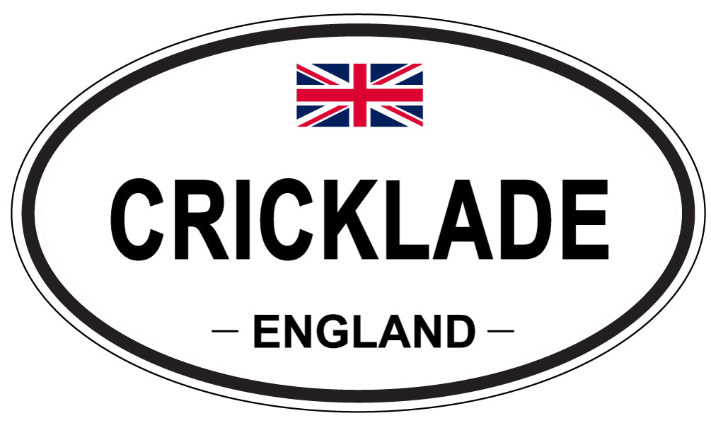 CRICKLADE, ENGLAND - Oval Sticker
