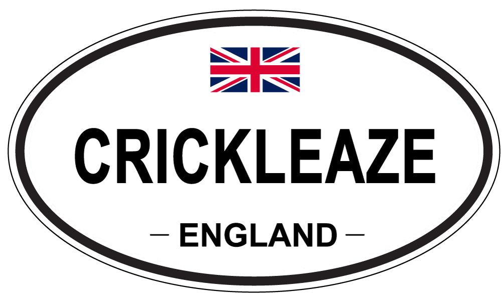 CRICKLEAZE, ENGLAND - Oval Sticker