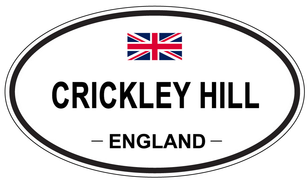 CRICKLEY HILL, ENGLAND - Oval Sticker