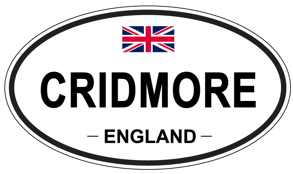 CRIDMORE, ENGLAND - Oval Sticker