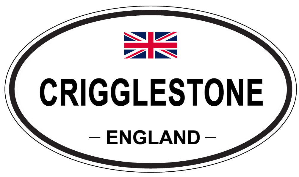 CRIGGLESTONE, ENGLAND - Oval Sticker