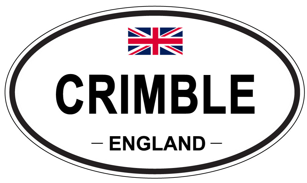 CRIMBLE, ENGLAND - Oval Sticker