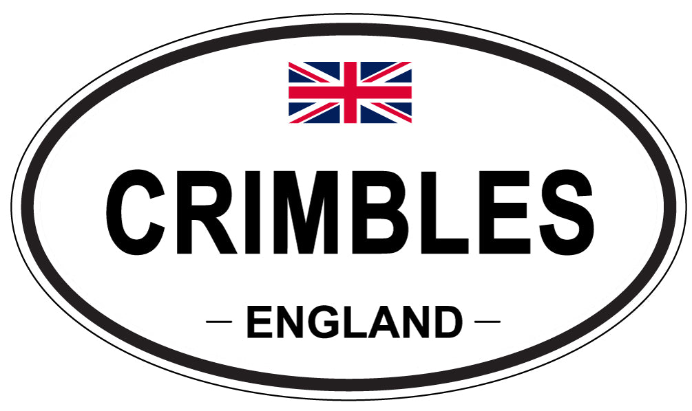 CRIMBLES, ENGLAND - Oval Sticker