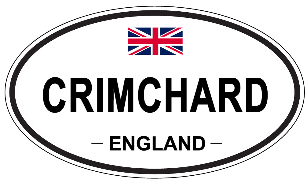 CRIMCHARD, ENGLAND - Oval Sticker
