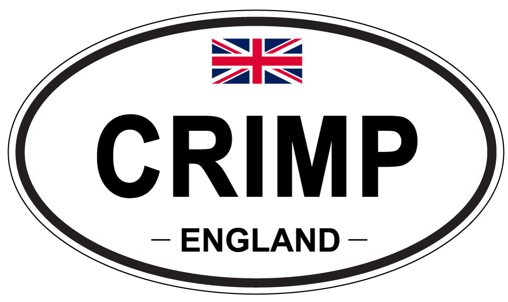 CRIMP, ENGLAND - Oval Sticker