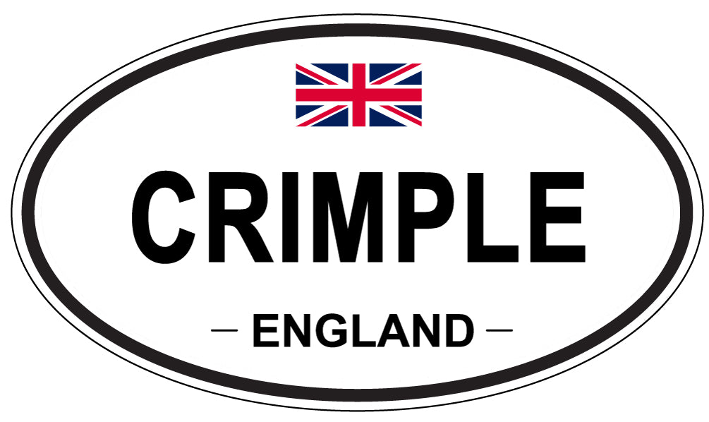 CRIMPLE, ENGLAND - Oval Sticker