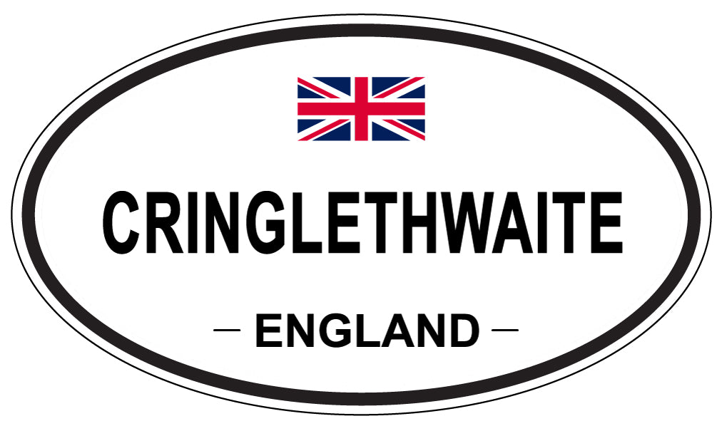 CRINGLETHWAITE, ENGLAND - Oval Sticker