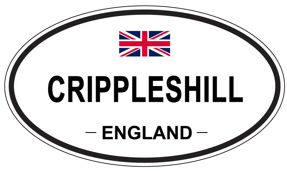 CRIPPLESHILL, ENGLAND - Oval Sticker