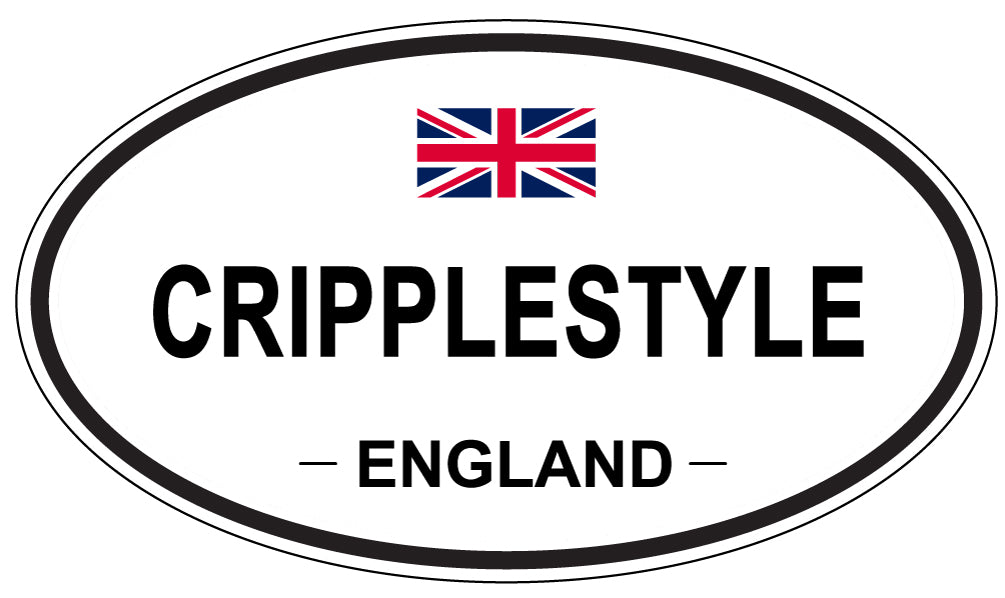 CRIPPLESTYLE, ENGLAND - Oval Sticker