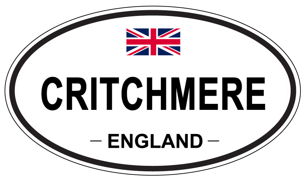 CRITCHMERE, ENGLAND - Oval Sticker