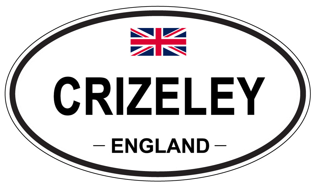 CRIZELEY, ENGLAND - Oval Sticker