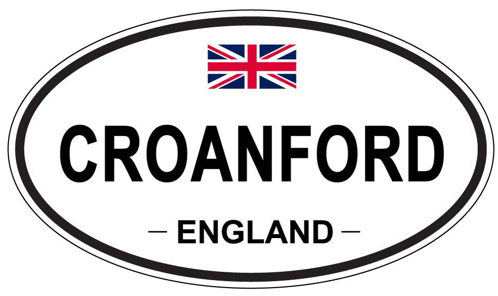 CROANFORD, ENGLAND - Oval Sticker